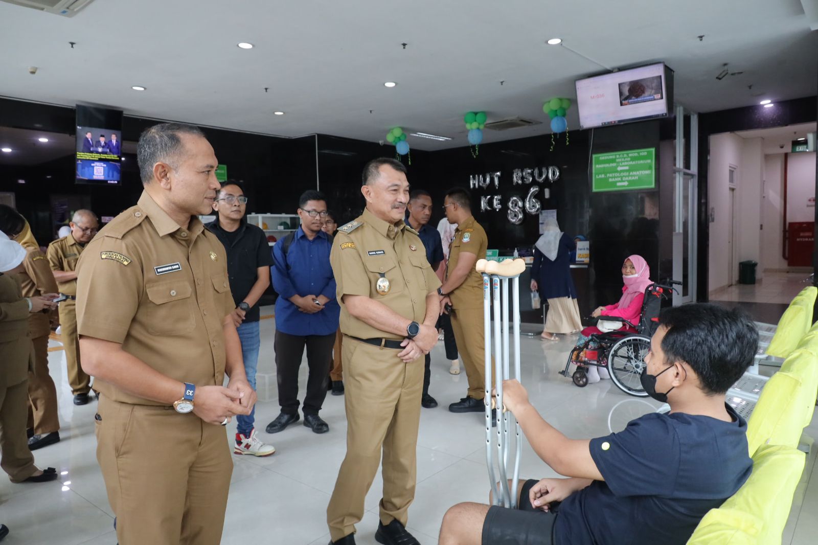 Wakil Wali Kota Bekasi, Abdul Harris Bobihoe Melakukan Kunjungan Kerja ke Rumah Sakit Umum Daerah (RSUD), Chasbullah Abdulmadjid