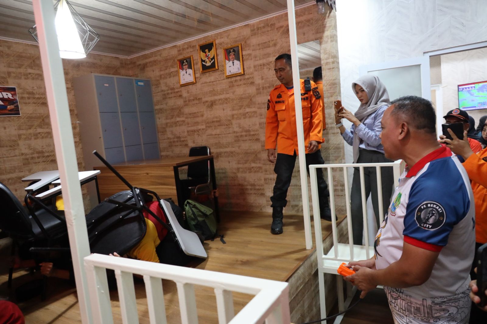 Wali Kota Bekasi, Tri Adhianto Secara Resmi Melaunching Ruang Simulator Gempa